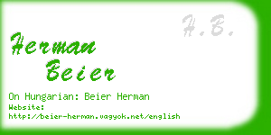 herman beier business card